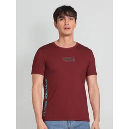 Flying Machine Men Typography Printed T-shirt-picture-33