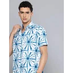 Flying Machine Pure Cotton Opaque Tie and Dye Casual Shirt-picture-19