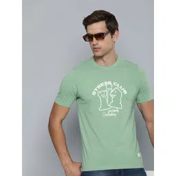 Flying Machine Pure Cotton Regular Fit Graphic Printed T-shirt-picture-22