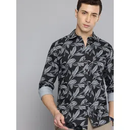 Flying Machine Pure Cotton Slim Fit Tropical Printed Casual Shirt-picture-24