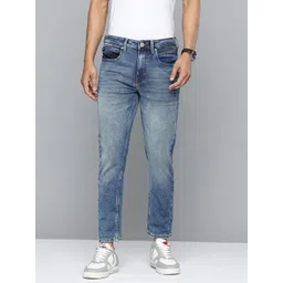 Flying Machine Relaxed Tapered High-Rise Vintage Wash Jeans-picture-12