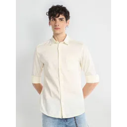 Flying Machine Slim Fit Pure Cotton Casual Shirt-picture-34