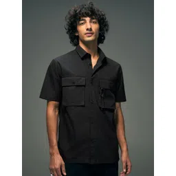 Flying Machine Spread Collar Short Sleeves Pure Cotton Regular Fit Casual Shirt-picture-24