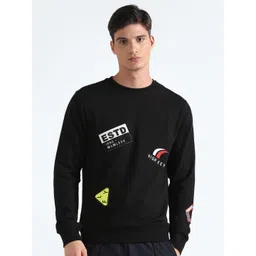 Flying Machine Typography Printed Pure Cotton Pullover-picture-30