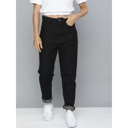 Flying Machine Women Black Straight Fit High-Rise Clean Look Jeans-picture-30