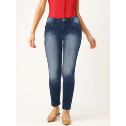 Flying Machine Women Blue Veronica Skinny Fit Mid-Rise Clean Look Stretchable Jeans-picture-22