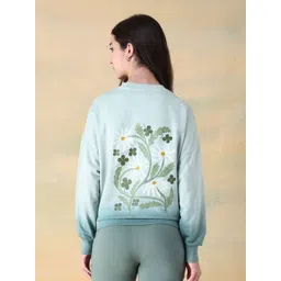 Flying Machine Women Graphic Printed Drop Shoulder Fit Sweatshirt-picture-39