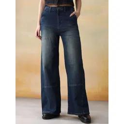 Flying Machine Women High Rise Urban Baggy Light Fade Stretchable Jeans-picture-13