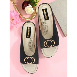 FLYING&SAM Women Open Toe Flats-picture-40