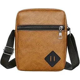 flymann Vegan Leather Messenger Bag Shoulder Bag | Sling Cross Body Travel Bag-picture-49