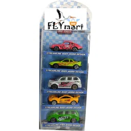 flymart Model Die Cast Faest & Furieous type Driving Sports Metal cars for kids (5 in 1)-picture-32