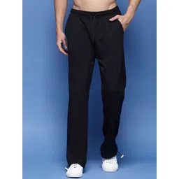 FLYNOFF Men Cotton Relaxed Loose Fit Easy Wash Joggers Trousers-picture-16