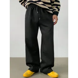 FLYNOFF Men Relaxed Loose Fit Easy Wash Trousers-picture-25