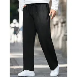 FLYNOFF Men Relaxed Loose Fit Easy Wash Trousers-picture-31
