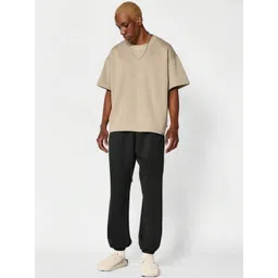 FLYNOFF Men Relaxed Loose Fit Joggers Trousers image 4