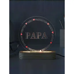FNP Beige Acrylic Papa Led Glow Lamp-picture-34