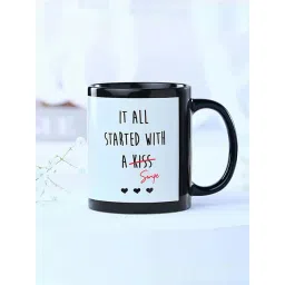 FNP Black Ceramic First Swipe Love Mug (325ml)-picture-31