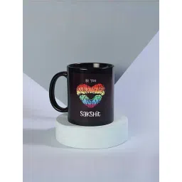 FNP Black Ceramic Personalised Heart Mug (325ml)-picture-46