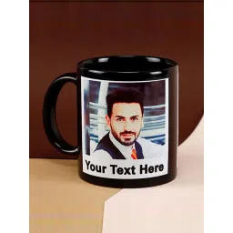 FNP Black Ceramic Personalized Photo Mug (325ml)-picture-30