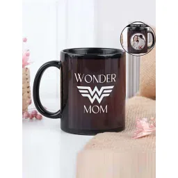 FNP Black Ceramic Wonder Mom Coffee Mug (325ml)-picture-30