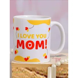 FNP Multicolor Ceramic I Love You Mom Heart Mug (325ml)-picture-37