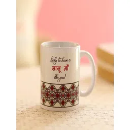 FNP Multicolor Ceramic Printed Lucky To Have You Sasu Maa Mug (325 ml)-picture-22