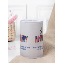 FNP Multicolor Ceramic Printed Wonder Woman Mommy Magic Mug (325 ml) image 3