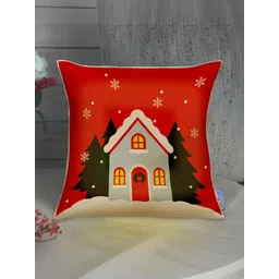 fnp Red & Green Christmas Printed Square LED Pre-Filled Cushion-picture-12