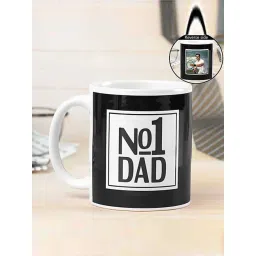 FNP White & Black Ceramic No1 Dad Photo Mug (325ml)-picture-11