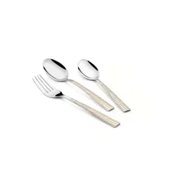 FnS Lush Silver Stainless Steel Cutlery - Set of 18-picture-29