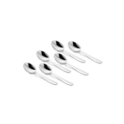 FnS Rio Silver Stainless Steel Tea Spoons - Set of 6-picture-17