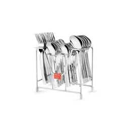 FnS Trendz Silver Stainless Steel Cutlery - Set of 24-picture-32