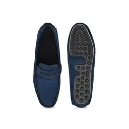 FOGGY Men Textured Suede Loafers image 5