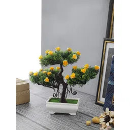 FOLIYAJ Green & Yellow Artificial Plant With Pot-picture-25