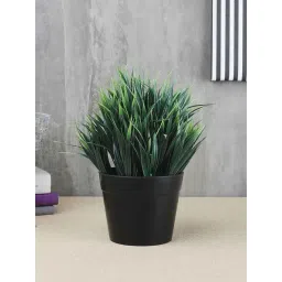 Foliyaj Green Plastic Artificial Plant With Thick Leaves With Pot-picture-38