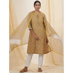 folk song W Floral Printed Dupatta-picture-28