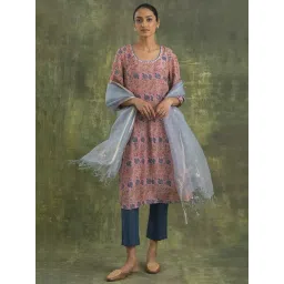 Folksong By W Blue Zari Work Dupatta-picture-15