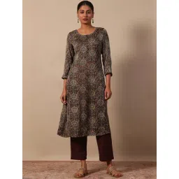 Folksong By W Brown Printed Kurta-picture-34