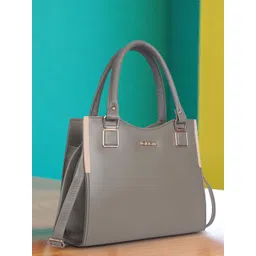 FOMMIL Women Solid Structured Handheld Bag-picture-17