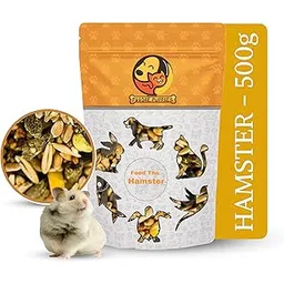 Foodie Puppies Premium Hamster Food Pellets Highly Nutritious Diet Essential Ingredients for a Healthy and Active Lifestyle for Your Hamster (Pouch - Hamster Food, 500g)-picture-20
