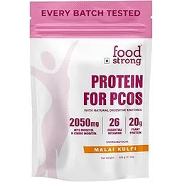 Foodstrong Protein for PCOS – Malai Kulfi | 20g Plant Protein | 2050mg Myo & D-Chiro Inositol | 26 Vitamins | With Natural Digestive Enzymes | No Nasties | 500g-image-5