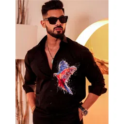 Foomer Men Standard Floral Opaque Printed Casual Shirt-picture-21