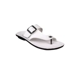 FOOT CARE Men White PU Comfort Sandals-picture-19