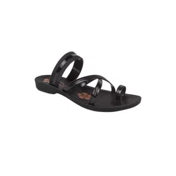 FOOT CARE Women Black One Toe Flats-picture-29