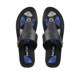 FOOT CARE Women Black PU Flats-picture-19