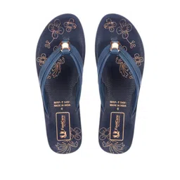 FOOT CARE Women Blue PU Flats-picture-30