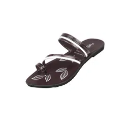 FOOT CARE Women Brown Pointed Toe Slip-On Synthetic Leather Flats-picture-34