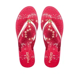 FOOT CARE Women Printed T-Strap Flats-picture-15
