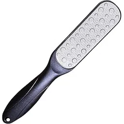 Foot File, Double Sided Pedicure Foot Scrubber Scraper Callus Remover, Foot Rasp for Cracked Heel and Foot Corn Removal, Dead Skin Exfoliator for Feet (Black) image 1