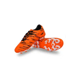 FOOTBOX Men PU STRIKERORANGE-Orange Regular Football Non-Marking Sports Shoes-picture-17